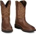 Justin Work Boots Justin Men's Stampede Handler Brown Safety Toe Work Boots - SE4824