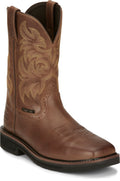 Justin Work Boots Justin Men's Stampede Handler Brown Safety Toe Work Boots - SE4824