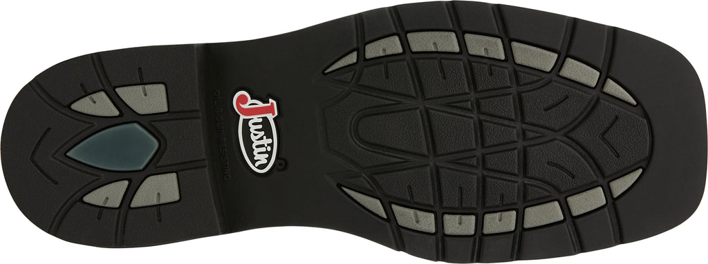 Justin Work Boots Justin Men's Stampede Keavan Dark Brown/Moss Green MetGuard Waterproof Steel Toe Work Boots SE4570