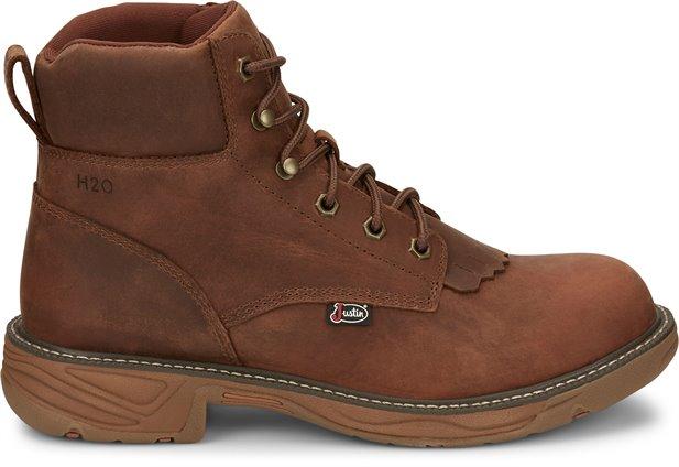 Justin Work Boots Justin Men's Stampede Rush 6" Waterproof Lacer Work Boot SE465