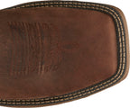 Justin Work Boots Justin Men's Stampede Rush Hickory Brown Square Toe Work Boots SE7400
