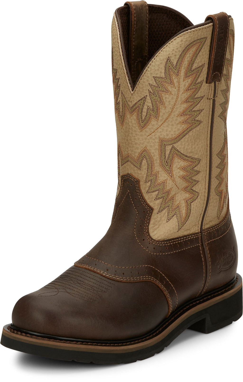 Justin Work Boots Justin Men's Superintendent Golden Brown Work Boots SE4660