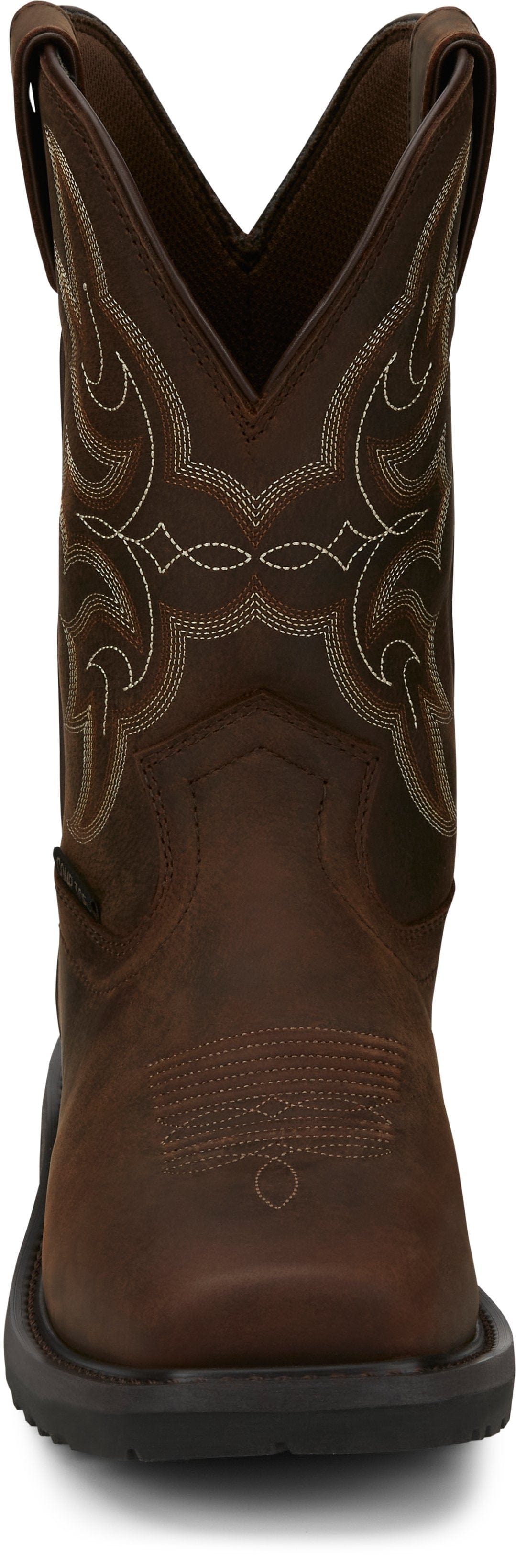 Justin Men's Ricochet Brown Composite Toe Waterproof Work Boots
