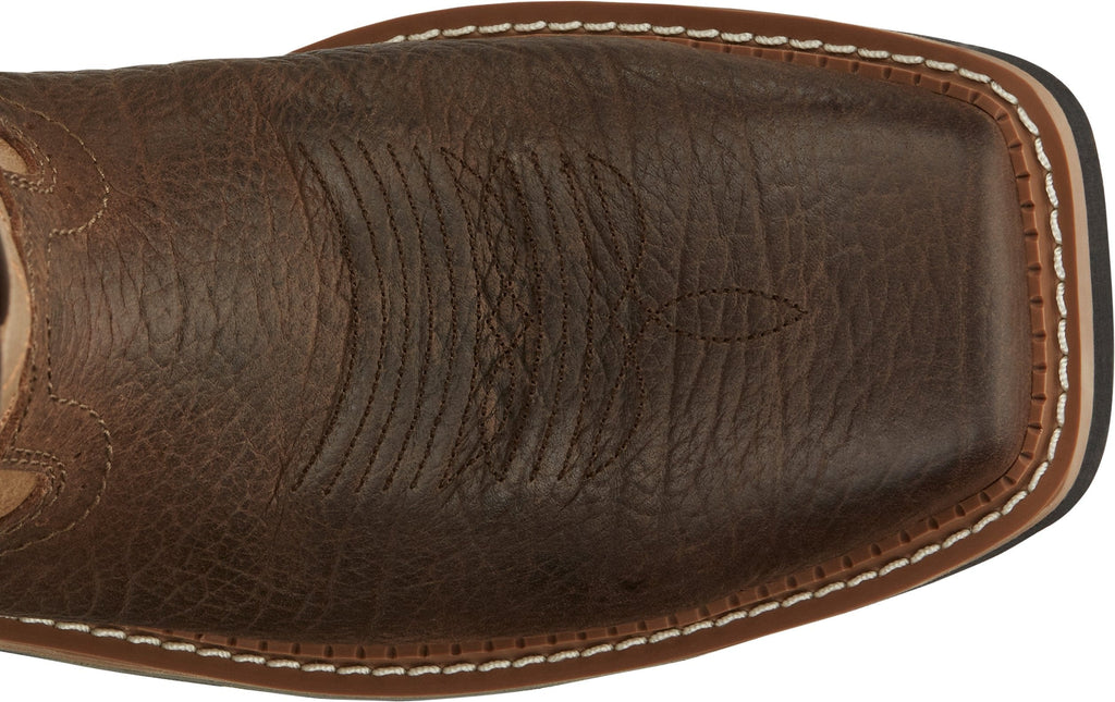 Justin Work Boots Justin Stampede Bolt Light Brown Square Composite Toe Men's Western Work Boot - SE4103