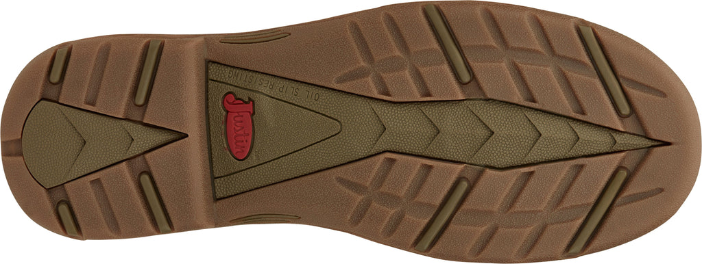 Justin Work Boots Justin Stampede Rush Barley Woodlands Round Toe Waterproof Western Work Boots - SE4318