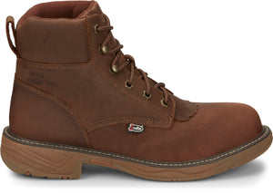 Justin Work Boots Justin Stampede Rush Waterproof Nano Composite Toe Lacer Men's Work Boot - SE466