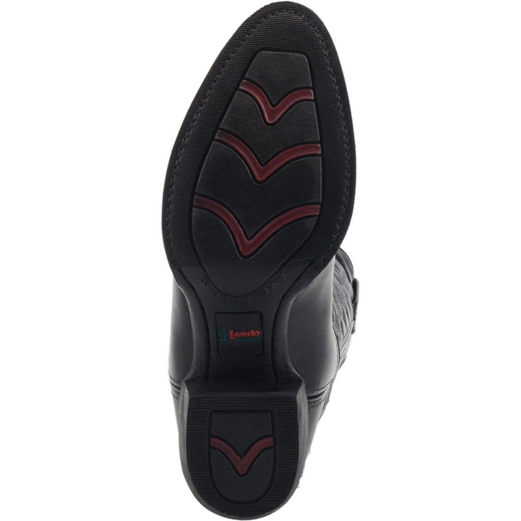 LAREDO Boots Laredo Men's Birchwood Black Leather Cowboy Boots 68450