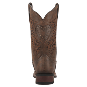 LAREDO Boots Laredo Women's Emmylou Leopard Print Inlay Brown Western Boots 5889
