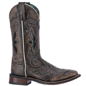 LAREDO Boots Laredo Women's Spellbound Black Leather Cowgirl Boots 5660