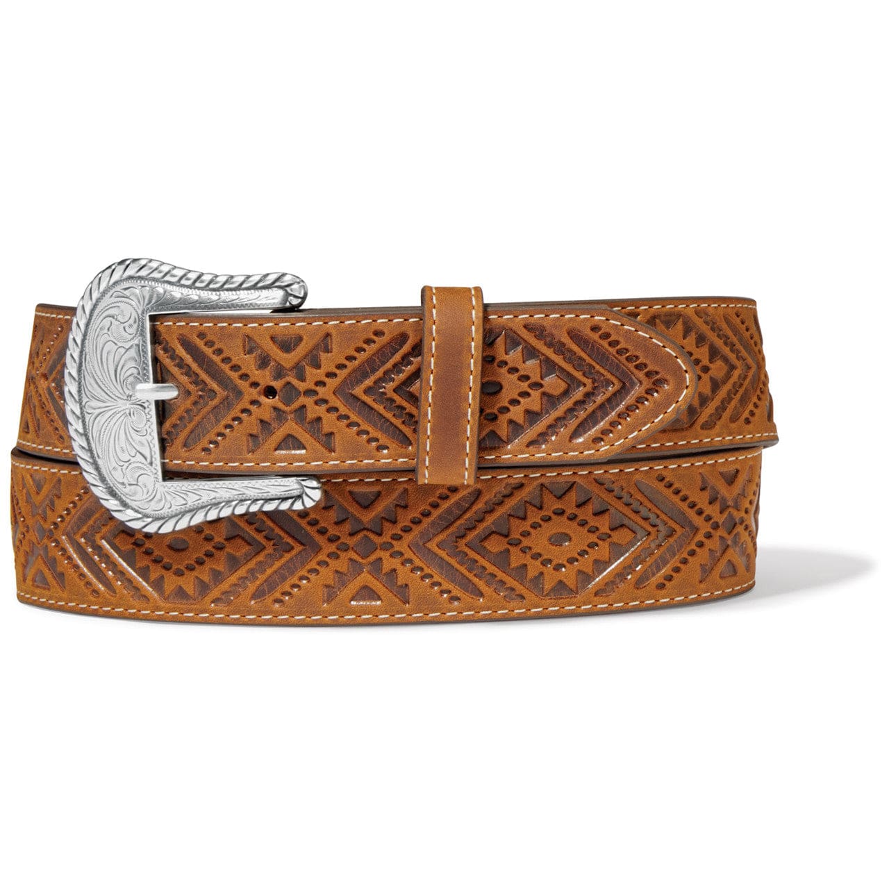 LEEGIN Belts Justin Men's Sequoia Southwestern Bison Belt C21539