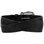 LEEGIN Belts Tony Lama Women's Black Layla Floral Tooled Belt C50733