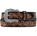 LEEGIN Belts Tony Lama Women's Brown Delheart Daisy Belt C51263
