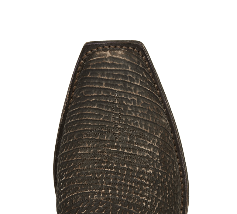 Lucchese Men s Carl Chocolate Brown Sanded Sharkskin Western Boots M31 Russell s Western Wear Inc