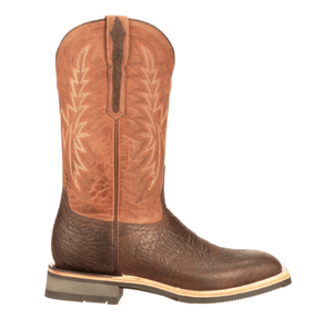 LUCCHESE BOOTS Boots Lucchese Men's Rudy Chocolate/Peanut Horseman Barn Boots M4090.WF
