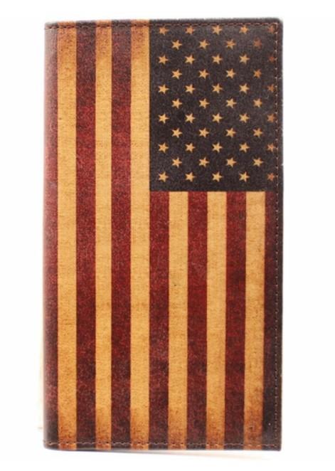 M & F Wallet Nocona Men's Vintage American Flag Rodeo Wallet N5416497