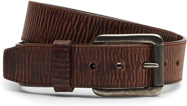 M&F WESTERN Belt Justin Men's Bent Rail Brown Leather Belt C11745