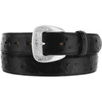 M&F WESTERN Belt Tony Lama Men's Black Ostrich Print Belt 1373