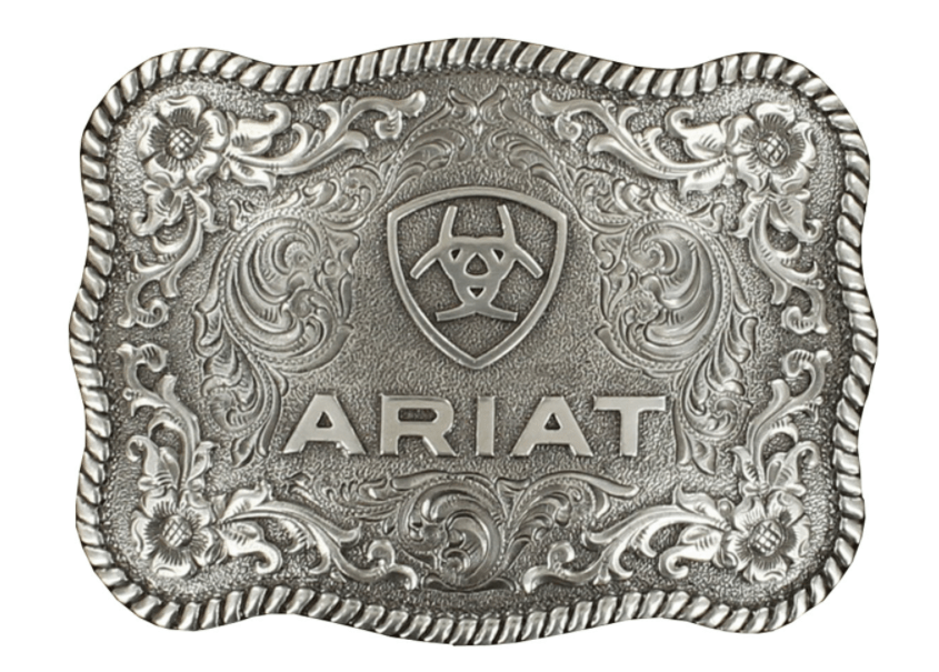 M&F WESTERN Buckle Ariat Men's Roped Edge Logo Buckle A37006