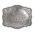 M&F WESTERN Buckle Crumrine Men's Silver Deer Scalloped Buckle 38038