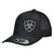 M&F WESTERN Hats Ariat Men's Black Logo Offset Logo Cap 1597801
