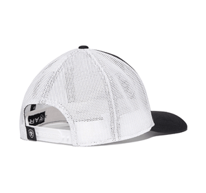 M&F WESTERN Hats Ariat Men's Black/White Striped Shield Logo Snapback Cap A300014501