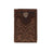 M&F WESTERN Wallet Ariat Brown Leather Boot Embroidery Trifold Wallet A3511002
