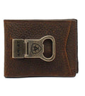 M&F WESTERN Wallet Ariat Men's Rowdy Brown Bifold Money Clip Wallet A35119282