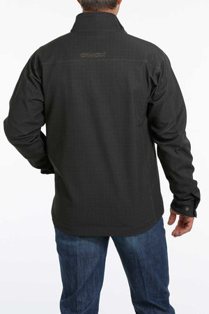 MILLER INTERNATIONAL Outerwear Cinch Men's Concealed Carry Black Printed Bonded Jacket MWJ1537002
