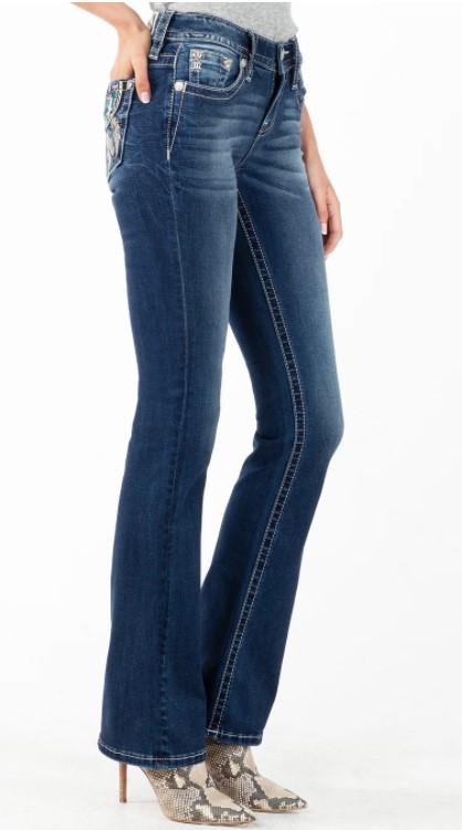 Miss Me Women's Jeans Lucky Mid-Rise Bootcut Jean M3853B – Wei's Western  Wear