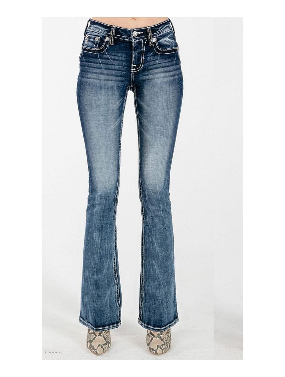 Miss Me Mid-Rise Bootcut M5014B368 - Russell's Western Wear, Inc.