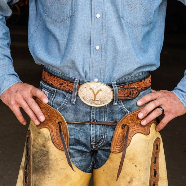 Montana Silversmiths Yellowstone Dutton Ranch Buckle YELLOW17