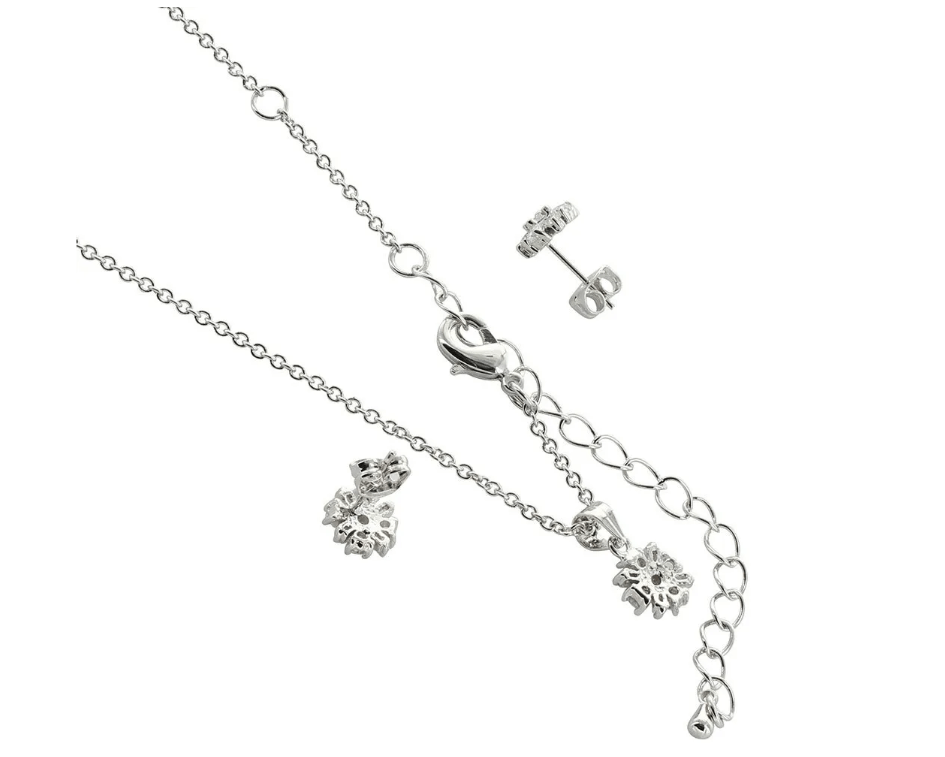 Montana Silversmiths Jewelry Montana Silversmiths Simply Brilliant Flower Jewelry Set JS3874