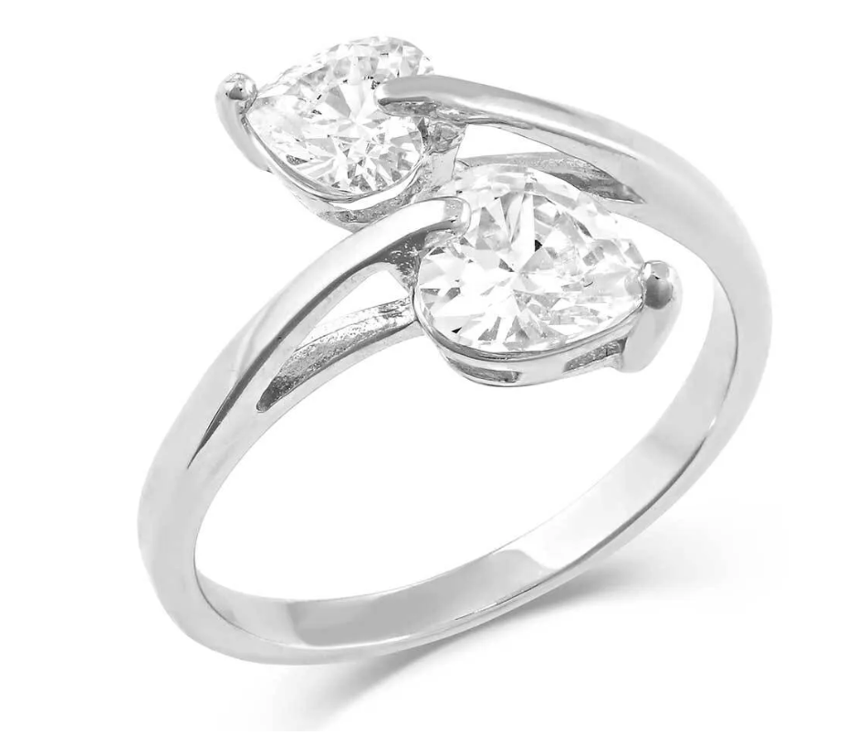 MONTANA SILVERSMITHS Jewelry Montanta Silversmiths Women's Lily Pad Crystal Wrap Ring RG5197