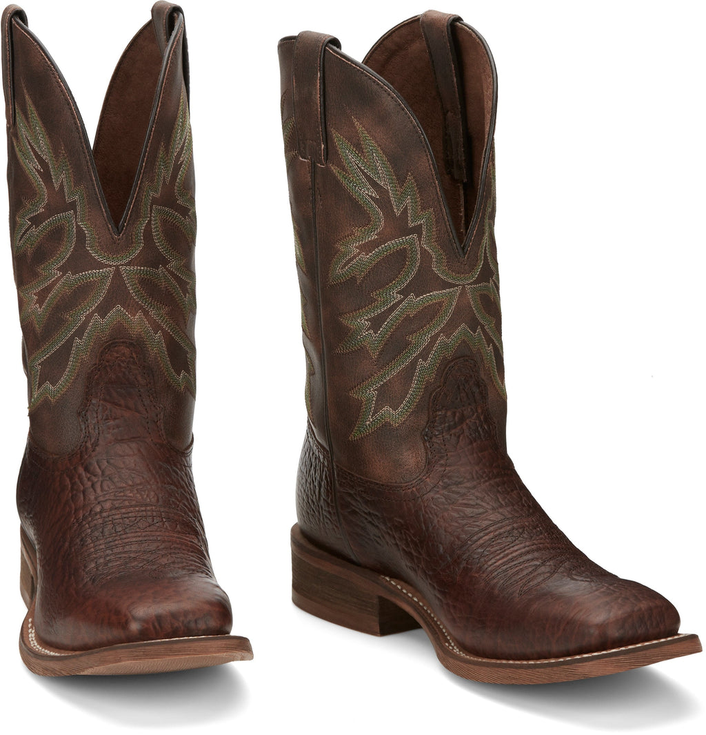 NOCONA Boots Nocona Men's Henry Vintage Brown Square Toe Western Boots - HR5571