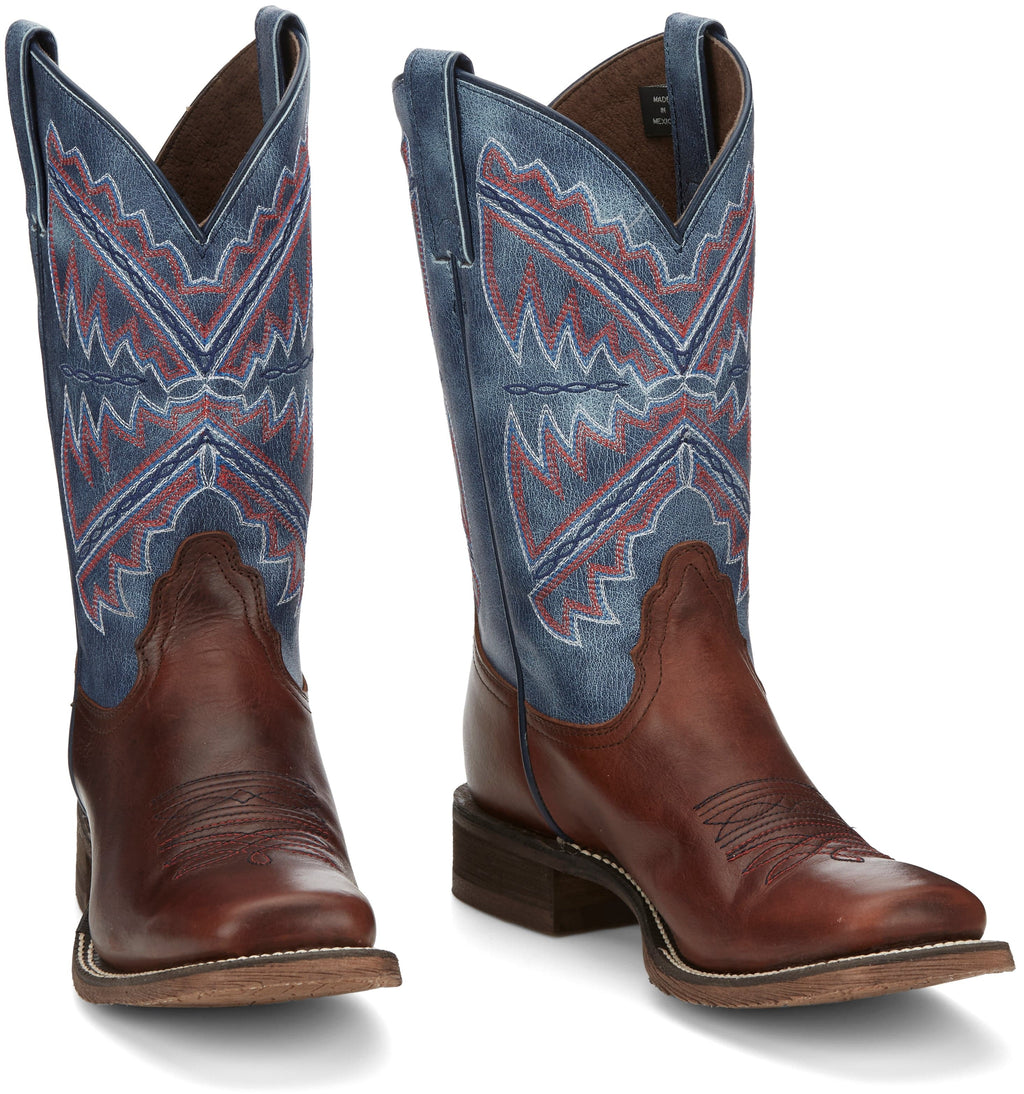 NOCONA Boots Nocona Women's Hero Naida Blue Western Cowgirl Boots NL5417