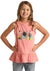 PANHANDLE SLIM Kids - Shirt - Girl Panhandle Girls Western Scene Pink Sleeveless Shirt RRGT20RZLY