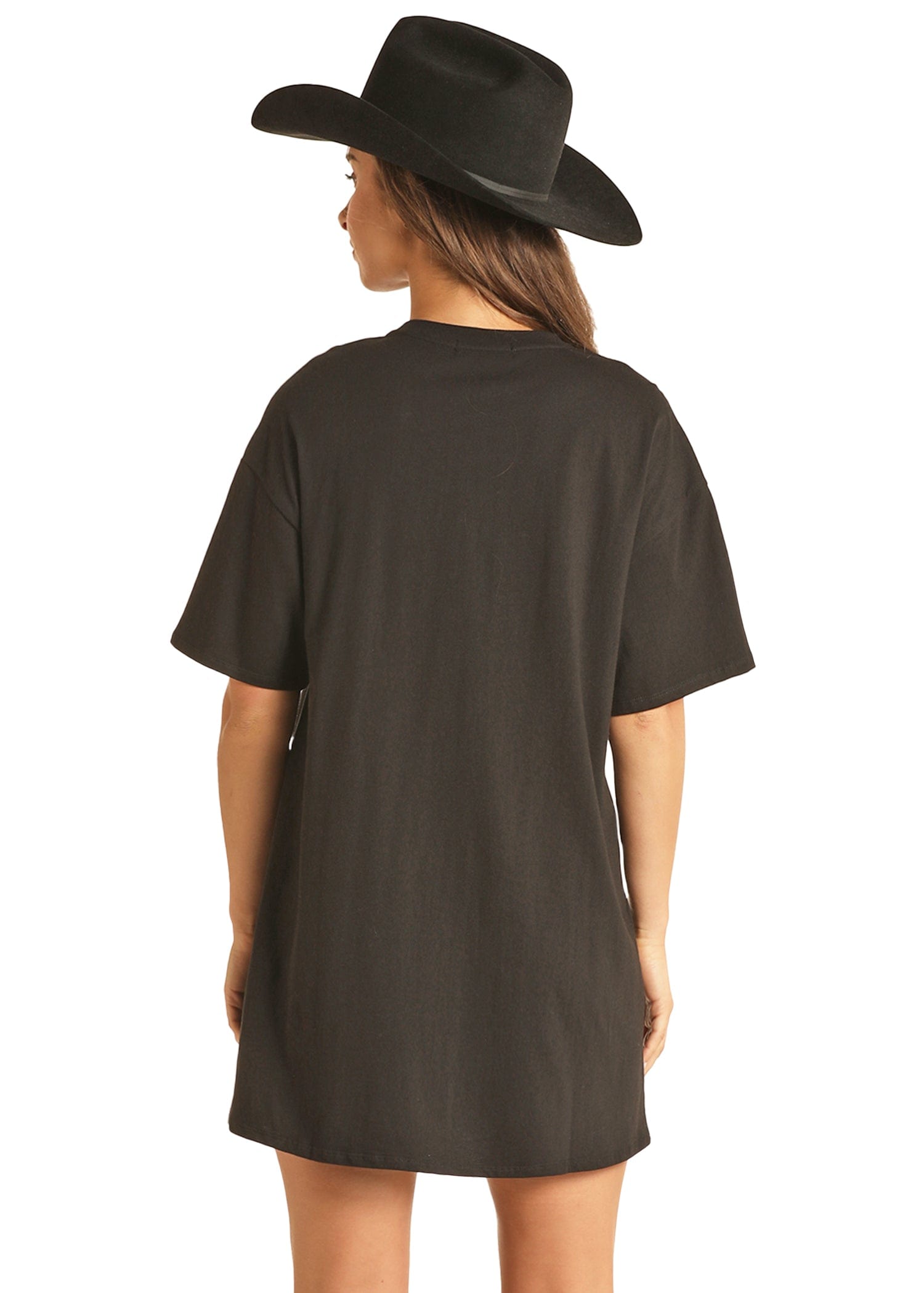 Rock & Roll Cowgirl Black Fringe Oversized Tee RRWT21R17I Russell's Western Wear, Inc. Rock & Roll Cowgirl Black Fringe Oversized Tee RRWT21R17I Russell's Western Wear, Inc.