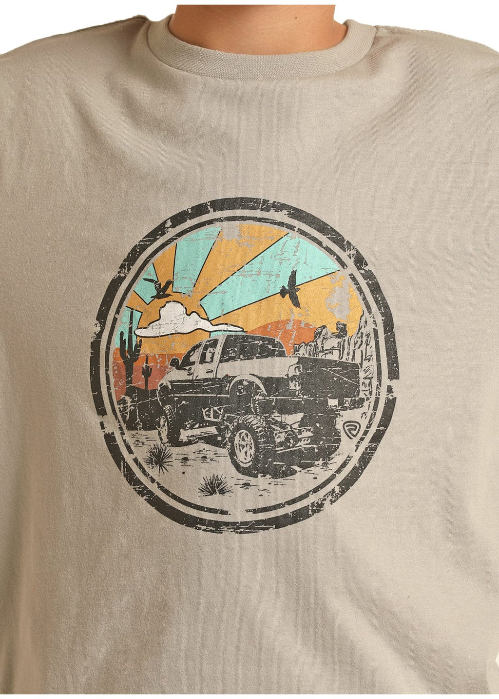 PANHANDLE SLIM Shirts Rock & Roll Cowboy Boys Desert Driftin' Lifted Truck Graphic T-Shirt RRBT21R12M