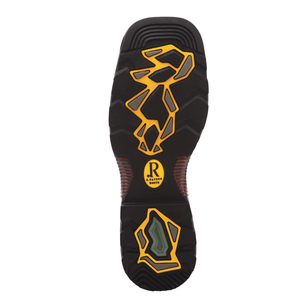 R WATSON BOOTS Boots R. Watson Men's Coffee Distressed Waterproof Steel Toe Work Boots RW1012-STWP