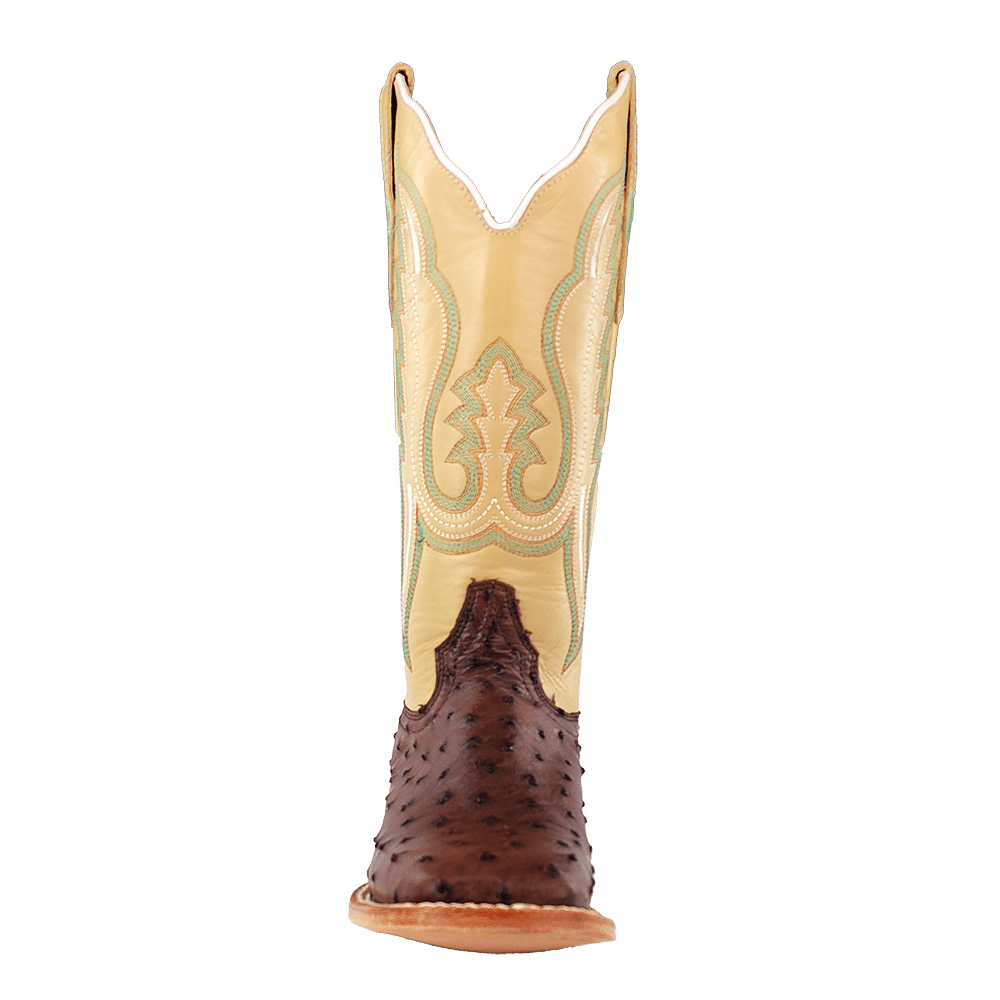 R WATSON BOOTS Boots R. Watson Women's Kanga Tabaco Full Quill Ostrich Exotic Western Boots RWL4301