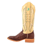 R WATSON BOOTS Boots R. Watson Women's Kanga Tabaco Full Quill Ostrich Exotic Western Boots RWL4301
