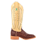 R WATSON BOOTS Boots R. Watson Women's Kanga Tabaco Full Quill Ostrich Exotic Western Boots RWL4301