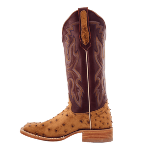 R WATSON BOOTS Boots R. Watson Women's Saddle Bruciato Full Quill Ostrich Western Boots RWL4304