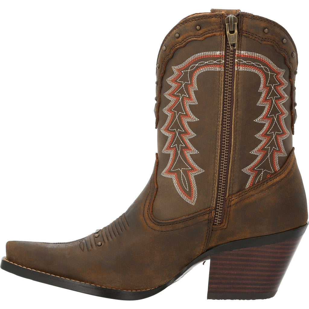 ROCKY BRANDS Boots Crush™ by Durango® Women's Roasted Pecan Western Bootie DRD0430