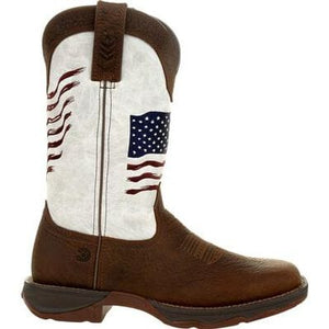 ROCKY BRANDS Boots Durango Women's Lady Rebel™ Distressed Flag Embroidered Western Boot DRD0394