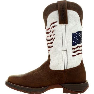 ROCKY BRANDS Boots Durango Women's Lady Rebel™ Distressed Flag Embroidered Western Boot DRD0394