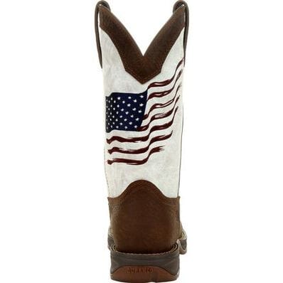 Lady Rebel by Durango Women's Distressed Flag Embroidery Western Boot