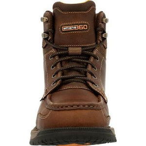 ROCKY BRANDS Boots Georgia Boot Men's Athens 360 Brown Waterproof Lace-Up Work Boots GB00439