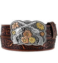 Russell's Western Wear, Inc. Tony Lama Women's Bandit Queen Brown Belt C51155