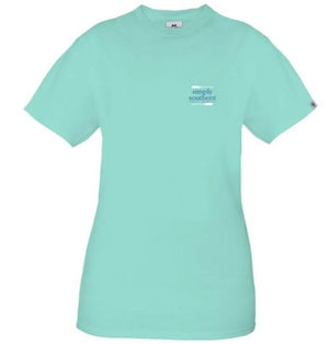 SIMPLY SOUTHERN Shirts Simply Southern Women's Celedon Blue "Better on the Water" SS Tee
